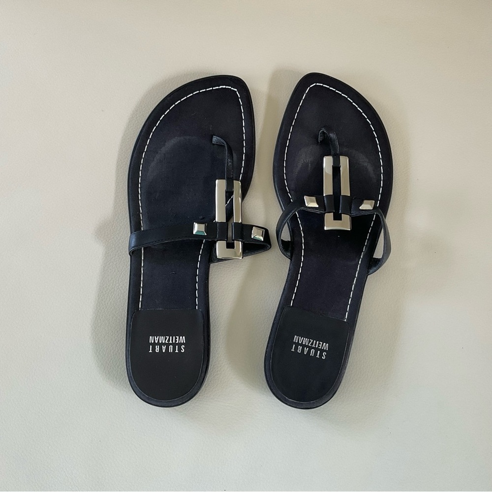 Stuart Weitzman Flat Sandals, Size 8.5
